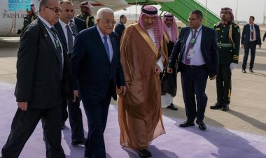 رئيس دولة فلسطين يصل إلى الرياض