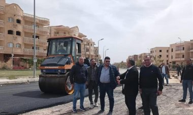 رؤساء أجهزة مدن بني سويف وطيبة الجديدة والعبور يتفقدون أعمال تطوير ورفع كفاءة الطرق والصيانة