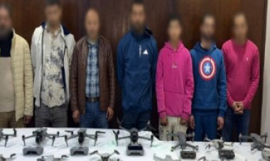  ضبط 7 أشخاص بحوزتهم 16 طائرة "درون" غير مرخصة بالقاهرة 