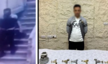 "حتي بيت الله"...ضبط عاطل سرق صنابير وموتور مياه من مسجد بمطاي في المنيا 