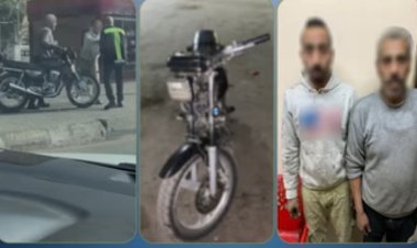 القبض على المتهمين بضرب أمين شرطة منعهم من السير بموتوسيكل على الرصيف 