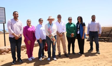 وزيرة البيئة تتفقد الأعمال الإنشائية في قرية الغرقانة بمحمية نبق بجنوب سيناء