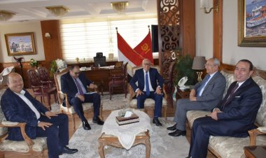 محافظ بورسعيد يستقبل رئيس شركة النقل البرى والبحرى لمناقشة مستجدات التعاون