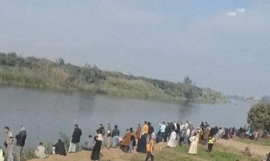 أنتشال الجثة الثالثة في حادث غرق معدية نكلا بمنشأة القناطر بالجيزة
