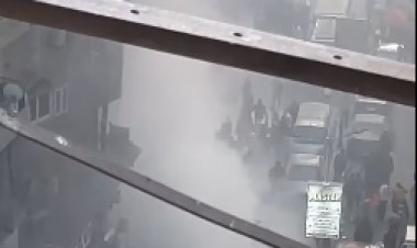 حريق بمحل تجاري في شارع العشرين بجوار شارع الملكة