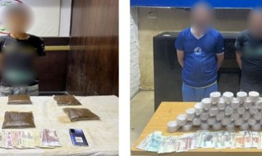 ضبط 5 عناصر اجرامية بحوزتهم 15 كيلو هيروين واستروكس بالنزهة ودار السلام 