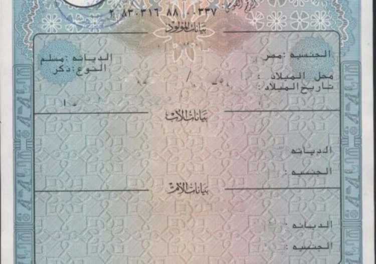 استخراج شهادة ميلاد «أون لاين»