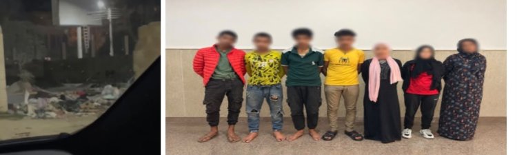كشف حقيقة مبنى الرعب في كفر الشيخ.. وكر لتعاطي المخدرات وضبط 7 متسولين داخله