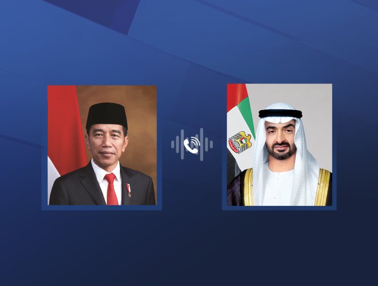 رئيس الإمارات يجري اتصالاً هاتفياً مع الرئيس الإندونيسي