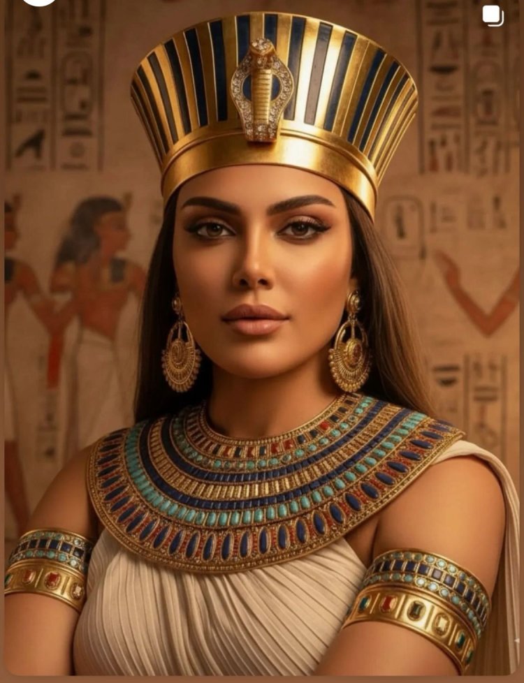 ريهام حجاج تحتفل بافتتاح المتحف المصري الكبير بإطلالة فرعونية مميزة