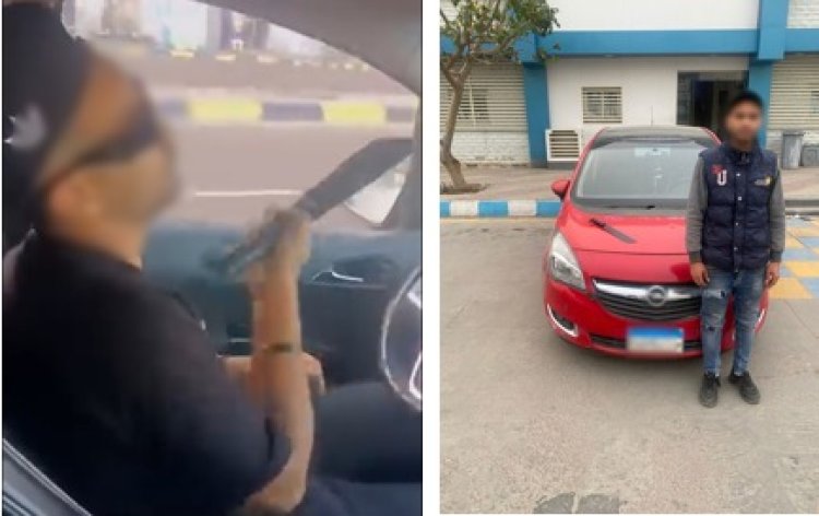 "لوح بسلاح أبيض وروّع المارة".. أمن الإسكندرية يضبط "سائق الاستعراض" بعد تصدره "التريند"