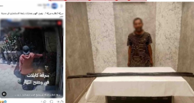 سقوط لص سرق كابلات كهربائية من مدخل عقار بمدينة نصر