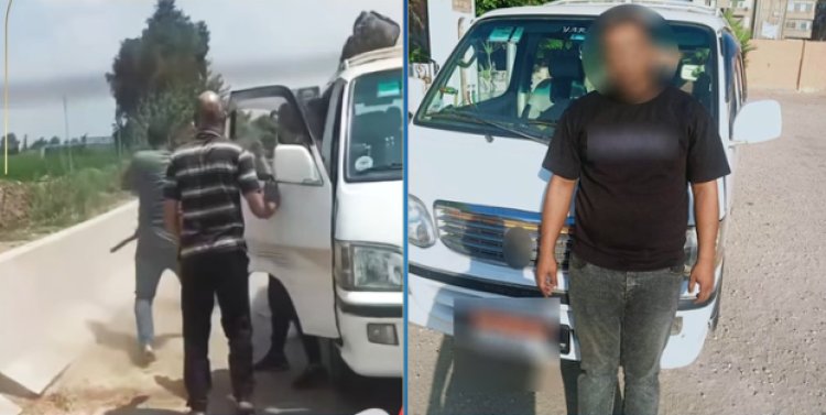 القبض على سائق حاول ضرب راكب بقطعة حديد فى الغربية 