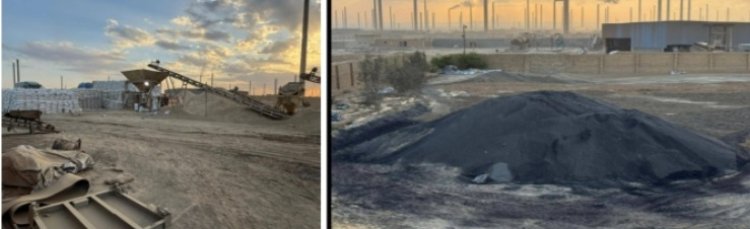 ضبط 850  طن أسمدة مجهولة المصدر داخل مصنع غير مرخص بالجيزة 