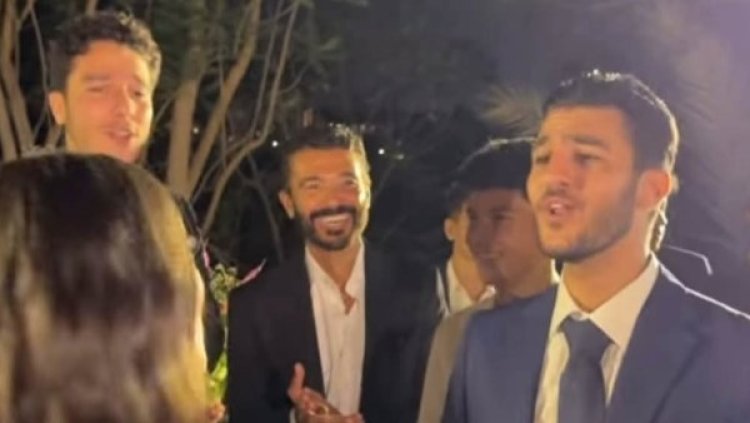 خالد النبوي يحتفل بخطوبة نجله على فتاة من خارج الوسط الفني