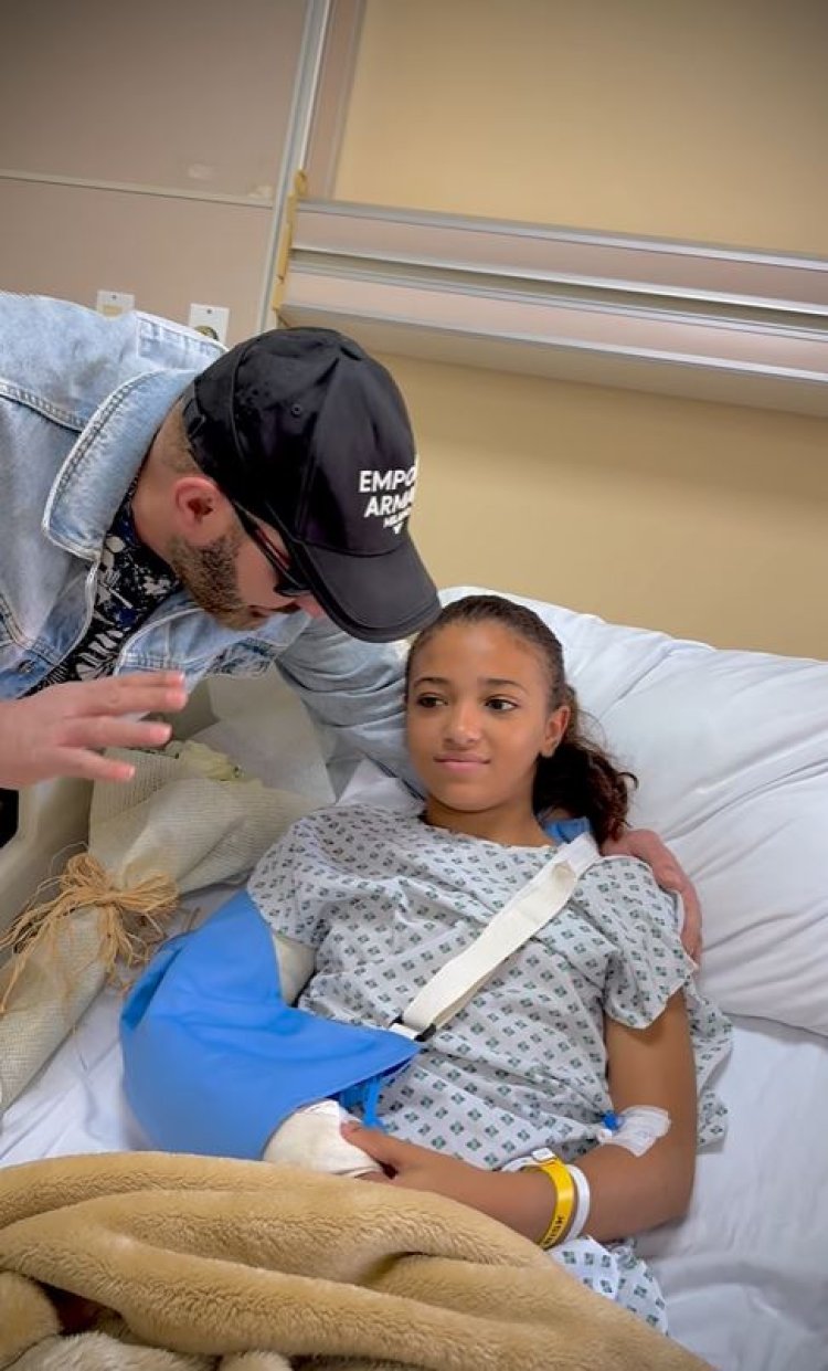 أحمد السقا يساند الطفلة نور شندي بطلة الجمباز بعد إصابتها