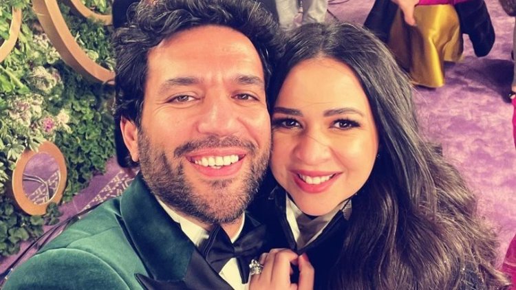 إيمي سمير غانم تشارك صورة طريفة عن زوجها حسن الرداد