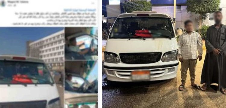 ضبط طفل يقود ميكروباص "أجرة" ويعرض حياته والآخرين للخطر بالقليوبية