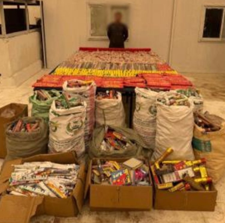 القبض على شخص بحوزته 2 مليون قطعة ألعاب نارية بالقاهرة 