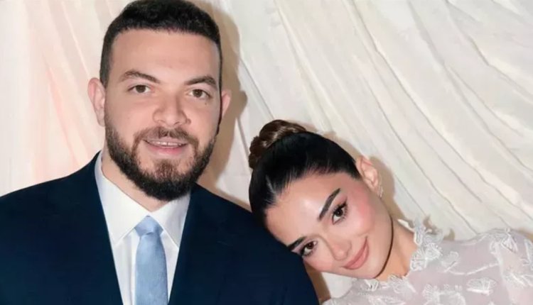 ملك أحمد زاهر تدعم خطيبها السيناريست شريف الليثي قبل طرح فيلم «مطلوب عائليًا»