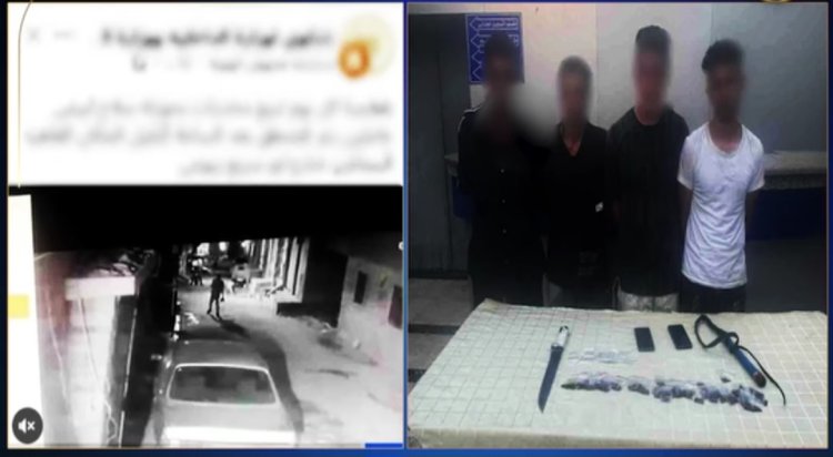 القبض على المتهمين بواقعة فيديو البلطجة وتجارة المخدرات فى البساتين