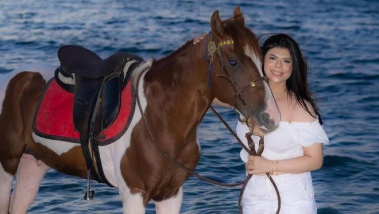 جلسة تصوير جديدة للفنانة أميرة فتحي علي شاطيء الإسكندرية