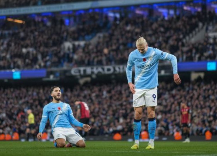 مانشستر سيتي يفوز على بورنموث بثلاثية في الدوري الإنجليزي