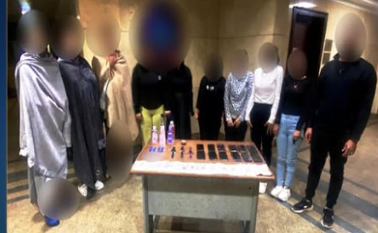  ضبط 6 سيدات و4 رجال  داخل نادي صحي بدون ترخيص بالشيخ زايد