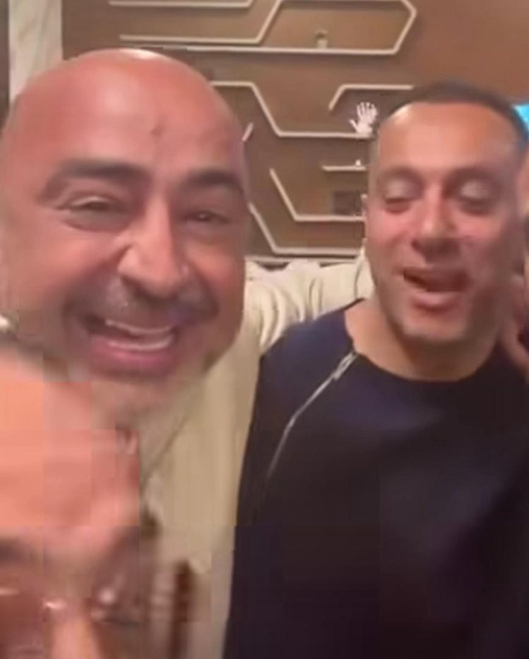 أول ظهور لرجل الأعمال شادى ريان  طليق " دينا طلعت " بصحبة الإعلامي سعيد جميل