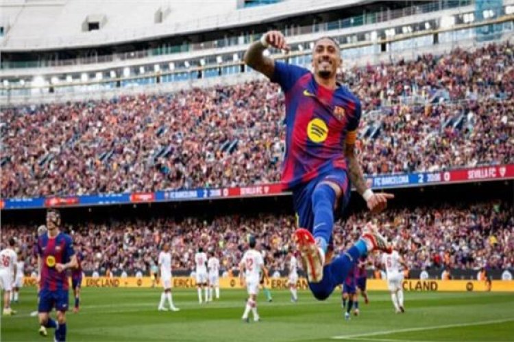 برشلونة يسحق إشبيلية بخماسية في الدوري الإسباني