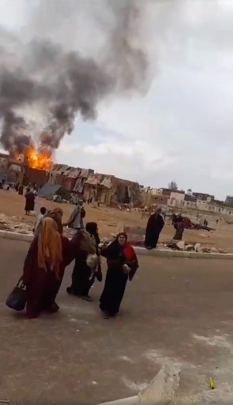 مصدر أمني: لا يوجد خسائر بشرية إثر حريق لوكيشن مسلسل ألف ليلة وليلة