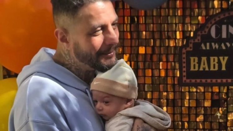 «البيبي شاور.. حبيب جدو»..  أحمد الفيشاوي يحتفل بسبوع نجل سمية الألفي ابنة خاله