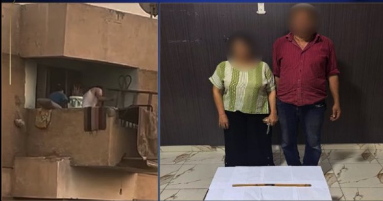 ضبط أب وأم اعتديا على طفلهما بالعصا في الشرقية