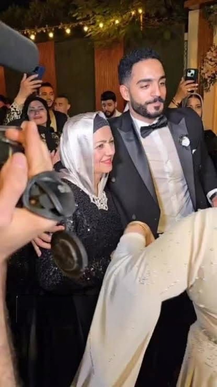 آخر ظهور لزوجة الشحات مبروك في حفل زفاف ابنها قبل وفاتها 