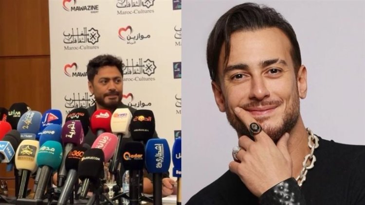 تامر حسني يكشف مصير تعاونه مع سعد لمجرد قبل حفله في مهرجان موازين