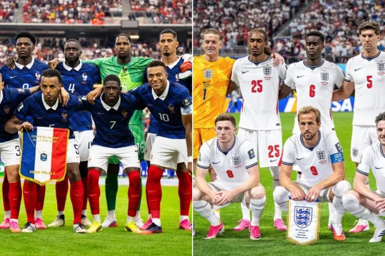 موعد مباراة فرنسا وإنجلترا في كأس العالم والقنوات الناقلة