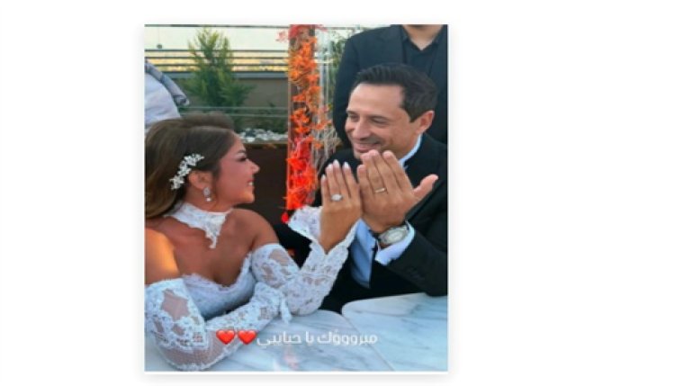 الإعلامى أحمد سالم يحتفل بعقد قرانه على رشا بدوي