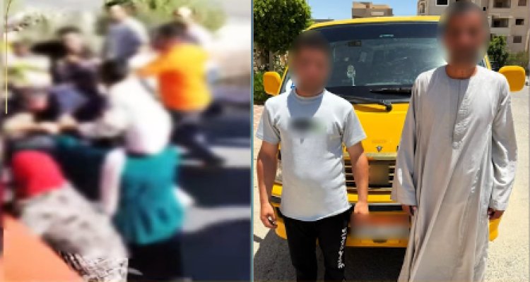 القبض على المتهمين بالتعدي على سائق سيارة أجرة بالمنيا