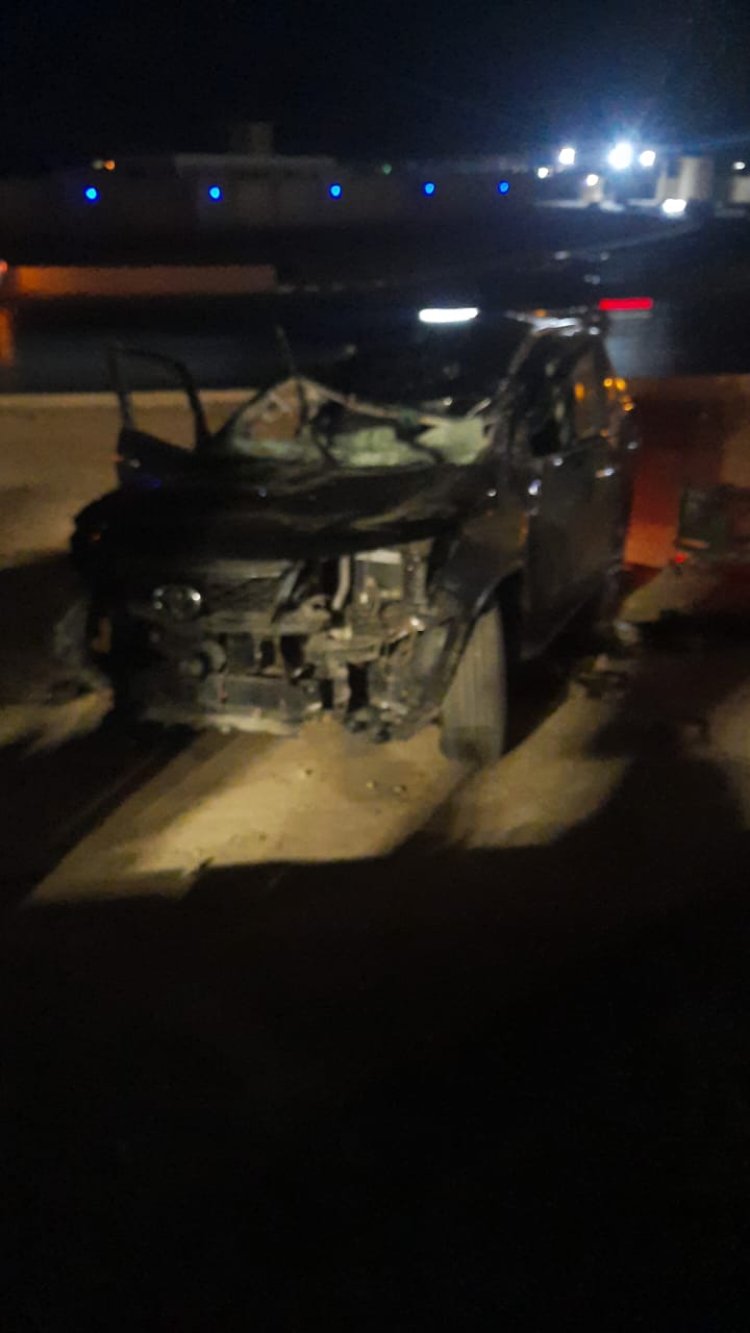 تعرض موكب وزير الكهرباء لحادث تصادم 4 سيارات  بطريق إسكندرية الصحراوي 