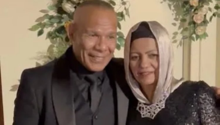 وصول جثمان زوجة الشحات مبروك لمسجد إبراهيم الدسوقي لبدء صلاة الجنازة