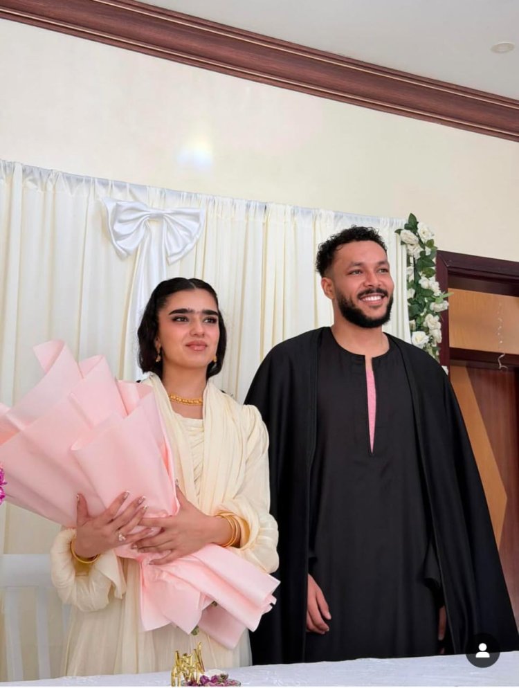بالجلباب الصعيدي.. الصورة الأولى من حفل زفاف ويجز والعراقية نور