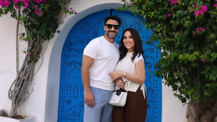 محمد العمروسي يوجه رسالة رومانسية لزوجته مي فاروق: أجمل هدية من ربنا ليا