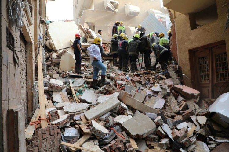 محافظ القاهرة يشكل لجنة هندسية لفحص المباني المجاورة لعقار حدائق القبة المنهار
