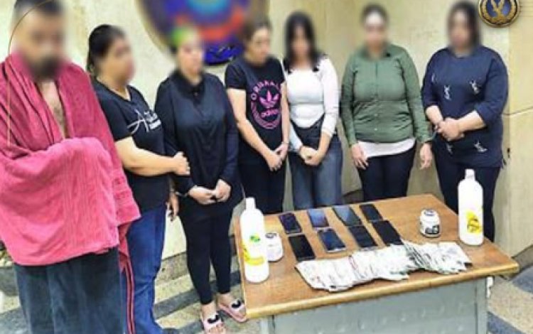 القبض على 6 سيدات وشاب داخل نادى صحى "بدون ترخيص" لممارسة الأعمال المنافية للأداب بالنزهة