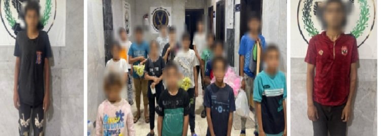 القبض على عاطلين استغلوا 20 طفلا في التسول بأكتوبر وعابدين