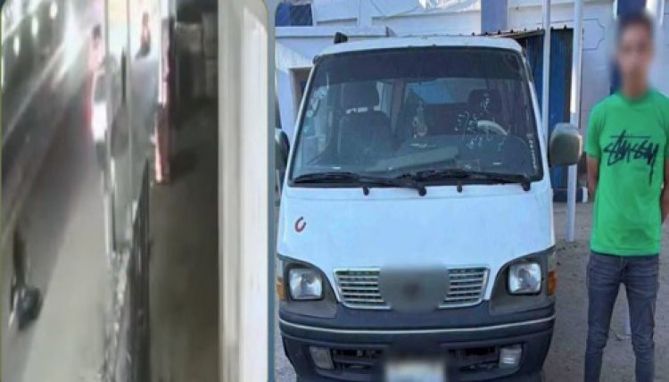 ضبط سائق "ميكروباص تسبب فى وفاة  سيدة بدمياط بعد تداول فيديو الحادث