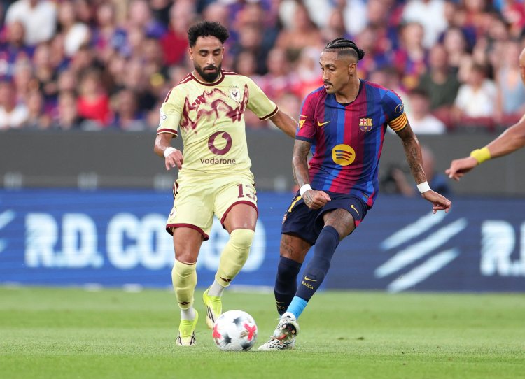 كأس خوان جامبر.. برشلونة يتقدم على الأهلي بهدفين في الشوط الأول
