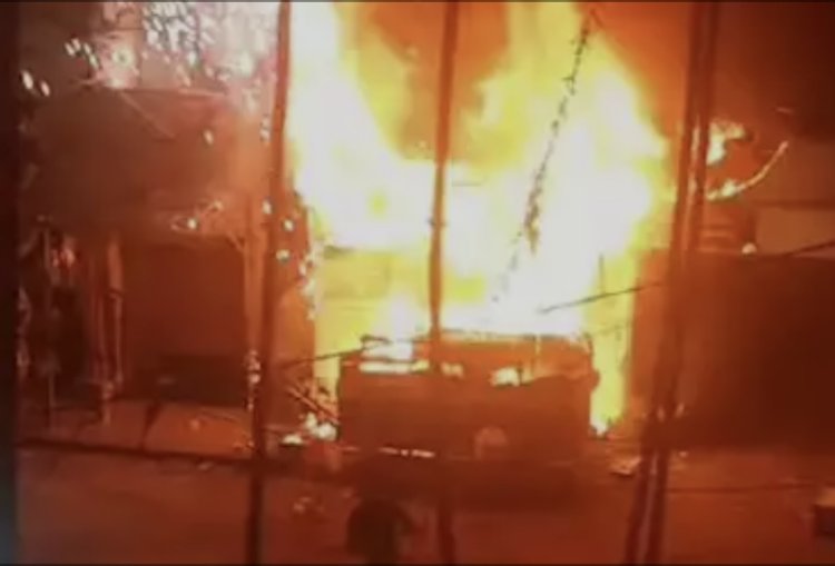 إصابة 8 أشخاص في حريق هائل بالفيوم بعد انفجار أسطوانة غاز داخل مخبز