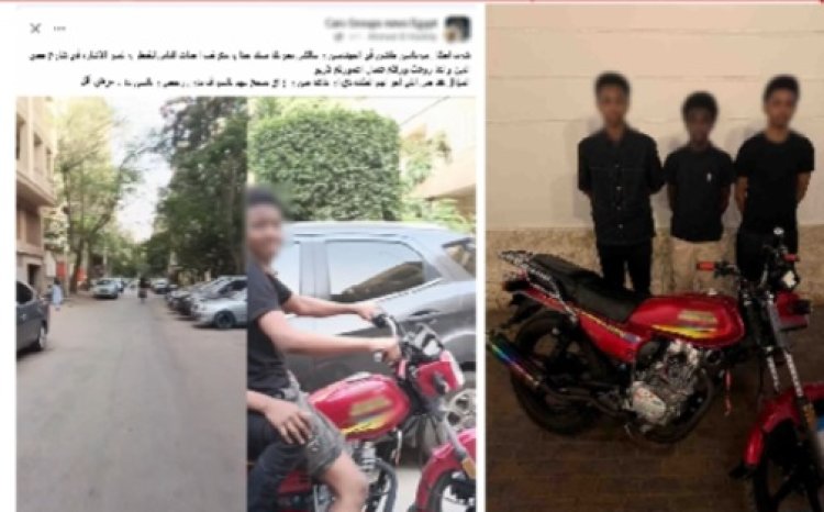 ضبط 3 أجانب يقودون دراجة نارية برعونة في الجيزة بعد تداول فيديو للواقعة