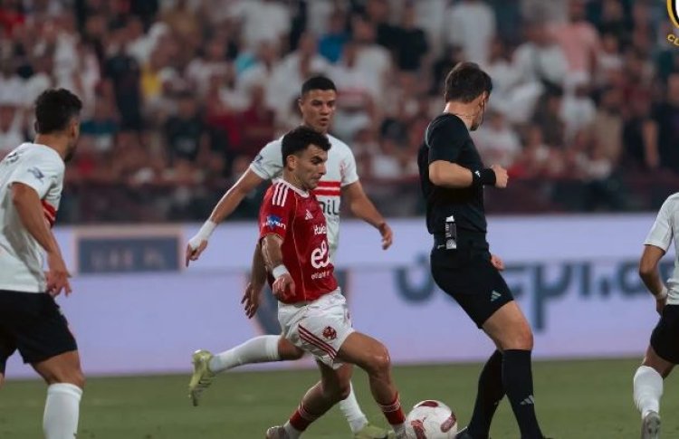  زيزو يتوج بجائزة رجل مباراة الأهلي والزمالك في نهائي السوبر